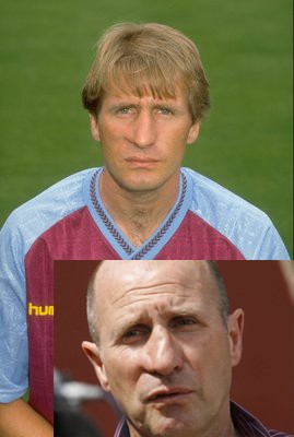 Cựu danh thủ Gordon Cowans của Aston Villa bị xem là xấu trai bởi cái mũi quái dị, cho đến giờ thì ông vẫn chẳng khá hơn là bao